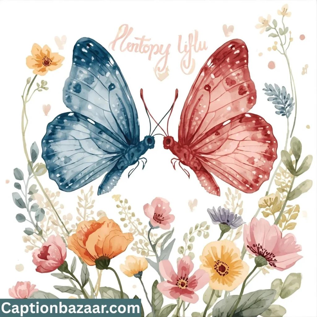Romantic Butterfly Captions