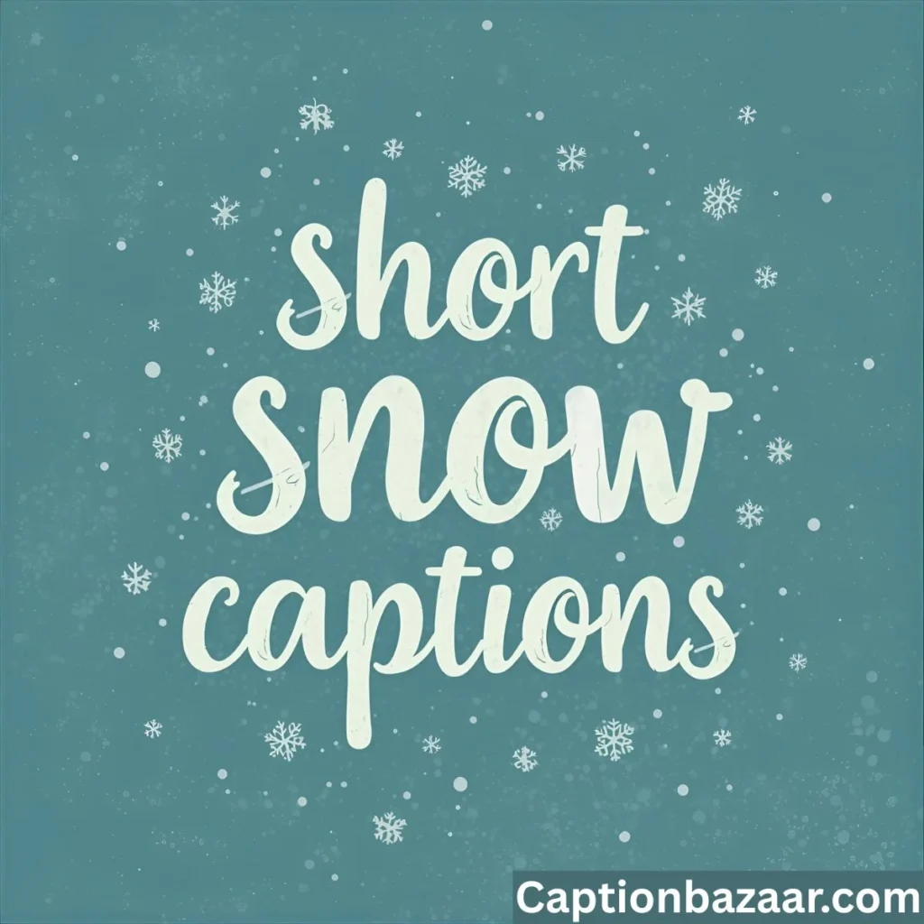 Short Snow Captions