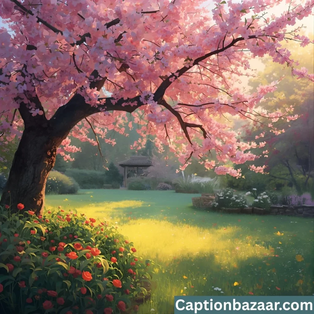 Springtime Cherry Blossom Captions