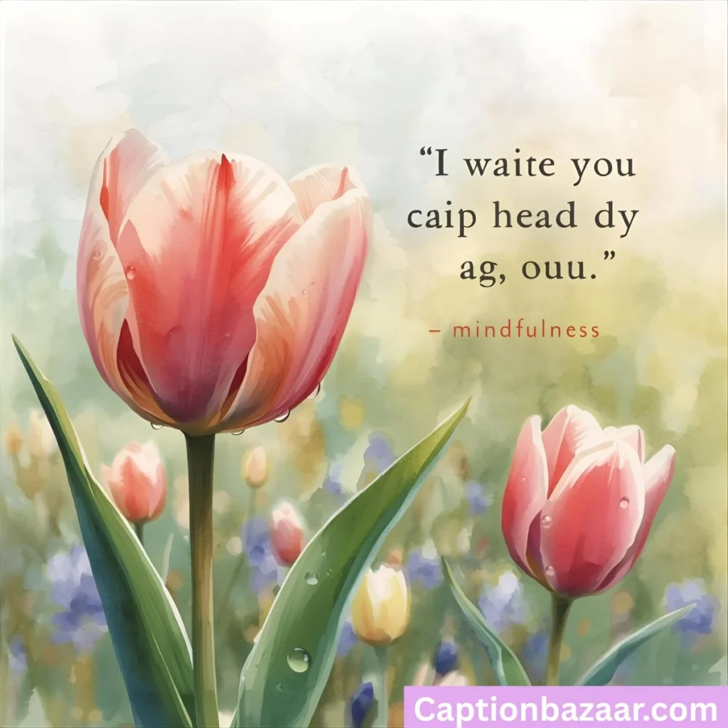 Tulip Captions for Mindfulness