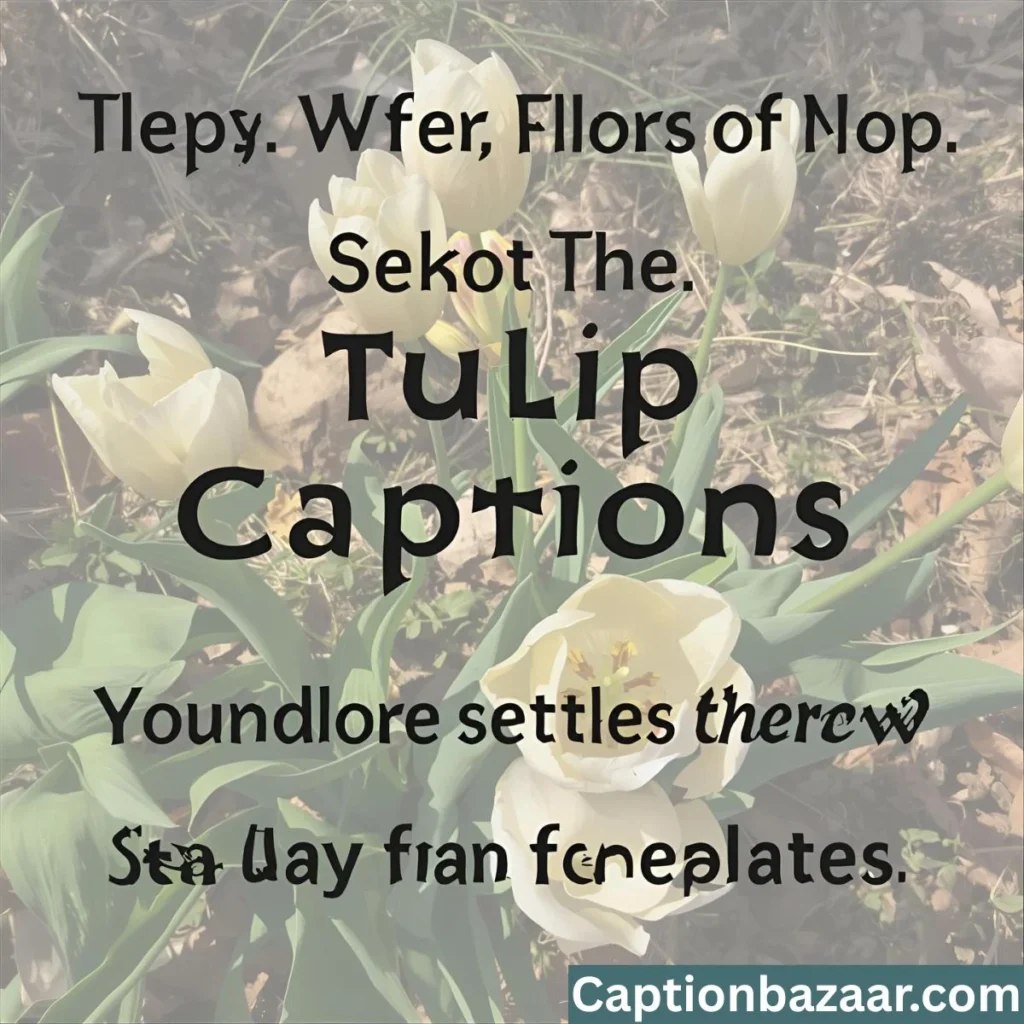 Tulip Captions for Spring