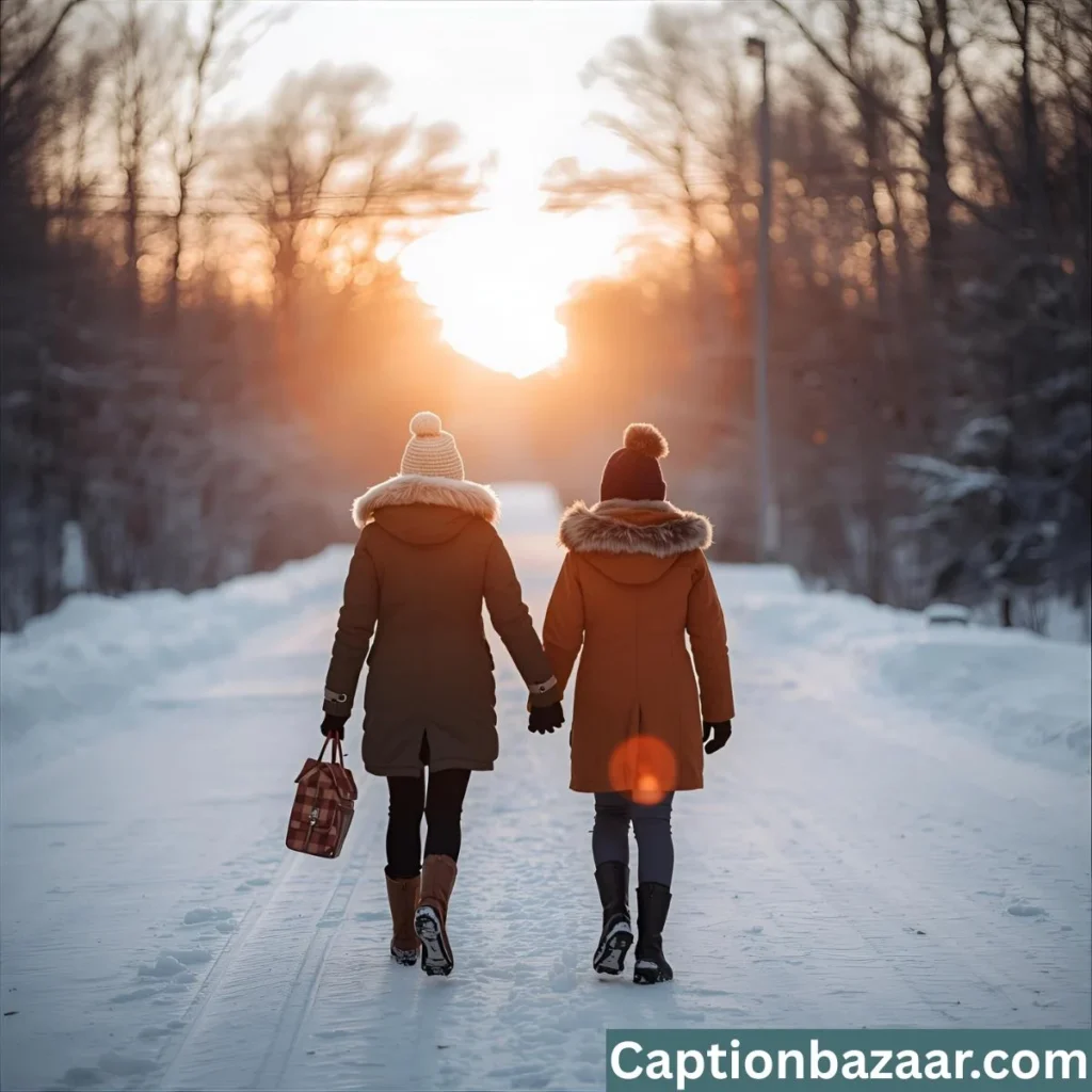 Winter Friendship Captions