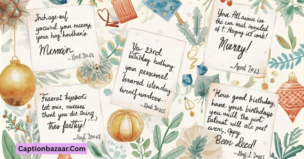 23rd Birthday Captions for Late Posts