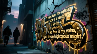 Badass Rap Lyrics Captions