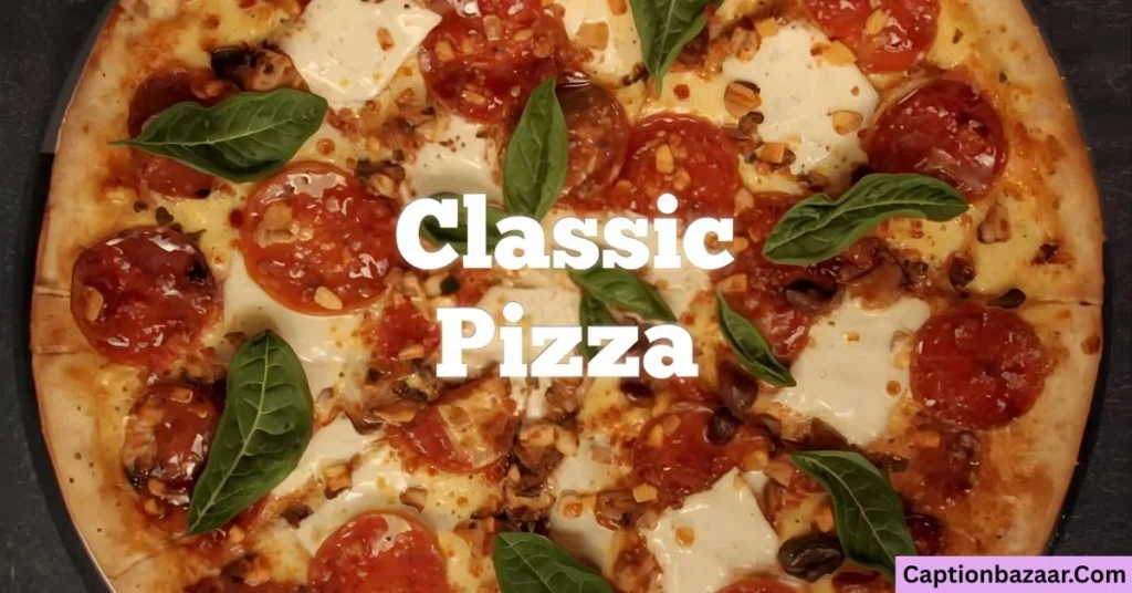 Classic Pizza Captions