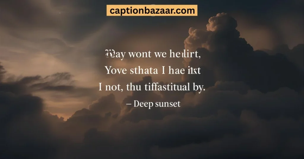 Deep Sunset Captions