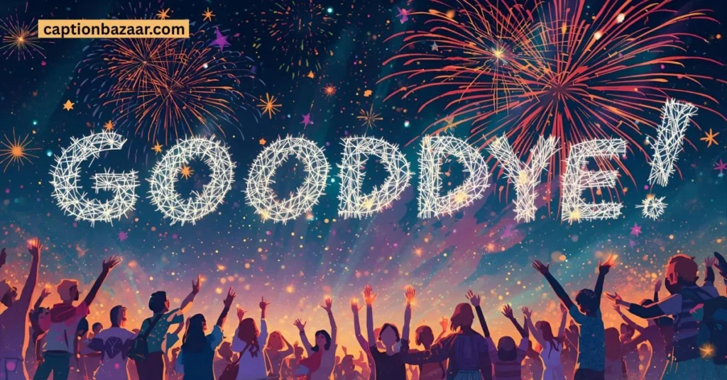 Goodbye Captions for End of Year 