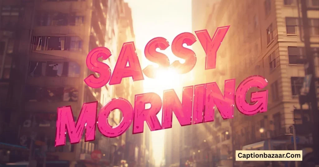 Sassy Morning Captions