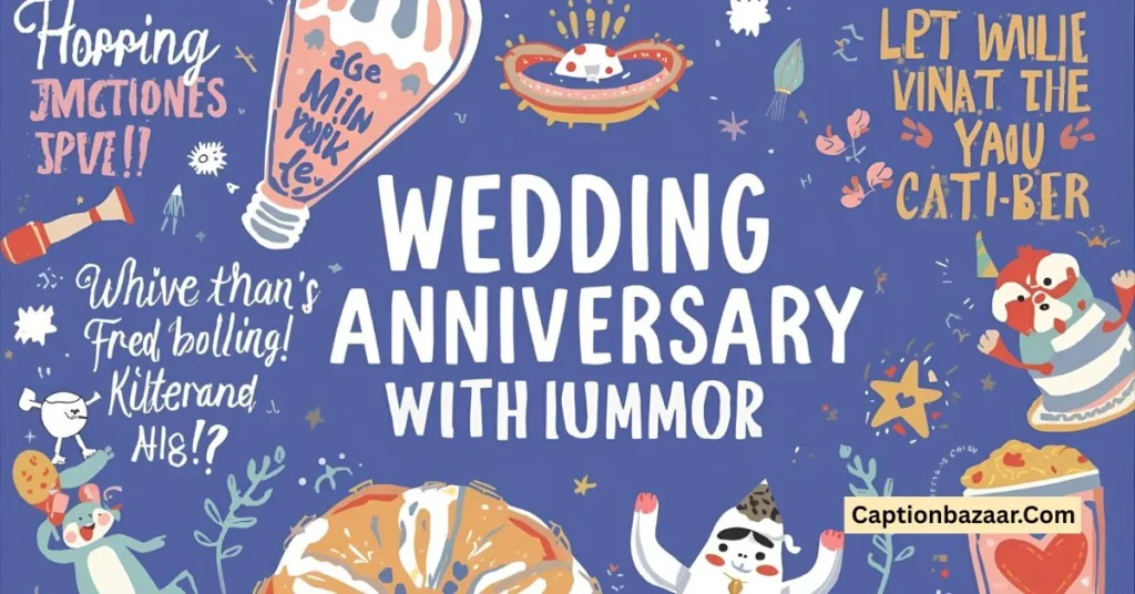 Wedding Anniversary Captions with Humor